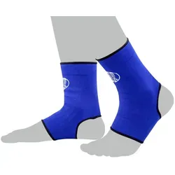 BAY-Sports Fußbandage Knöchelbandage Fußgelenkbandage Sprunggelenk blau Knöchel blau, XL blau|schwarz S
