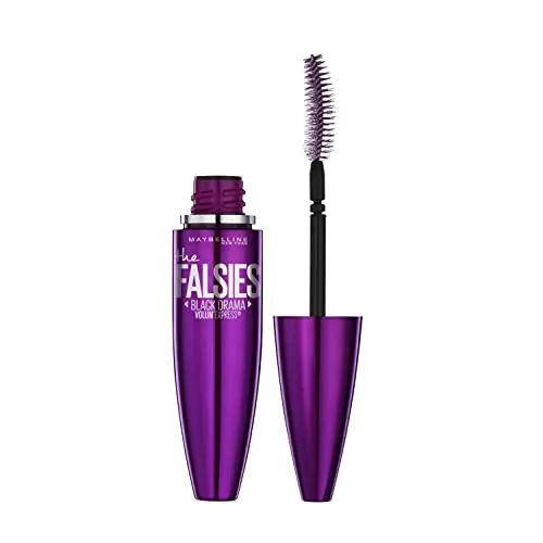 Maybelline New York Mascara für Volumen, Falsche-Wimpern-Effekt, Volum'Express Falsche Wimpern, Black Drama, 9 ml