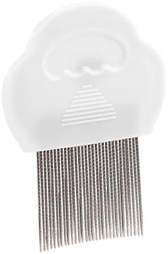 newgen medicals Läusekamm: Läuse-, Nissen- & Flöhe-Kamm, 3,6 cm lange Metallzinken (Läusekamm gezahnt, Metall, Katze)