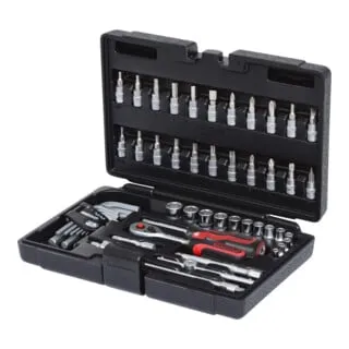 KS Tools 911.0651 Superlock Steckschlüsselsatz 61-teilig - Werkzeug-Set mit umfangreicher Auswahl an 1/4
