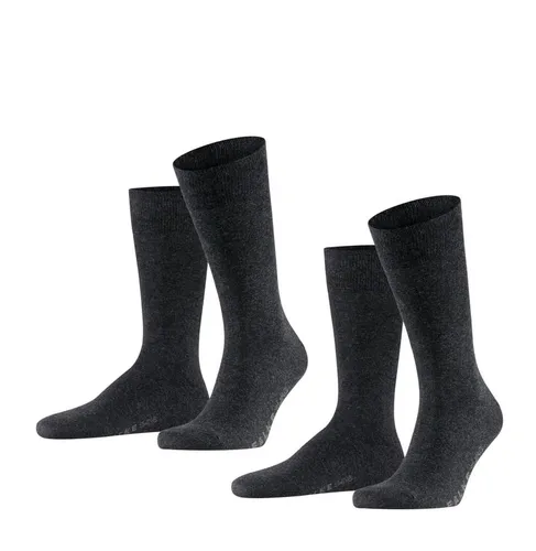 Falke Tagessocke Crew Swing anthrazit Herren - 2 Paar