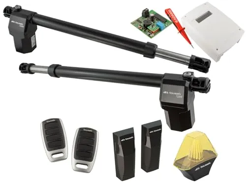 Tousek TURN 20 Drehtorantrieb 2-flüglig + 2 Handsendern + Lichtschranken + Warnlicht EADAMS Set 5in1