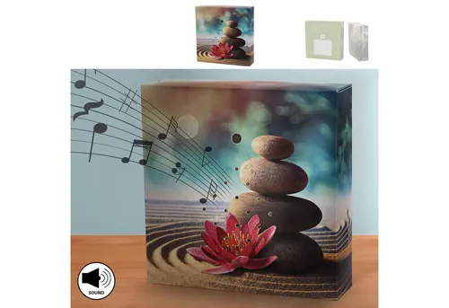 CEPEWA Bewegungsmelder Soundbox 'Steine' – Entspannungs-Klang für Ihr Zuhause