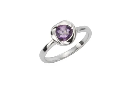 Vivance Fingerring 925 Sterling Silber mit Amethyst in weiß von Vivance