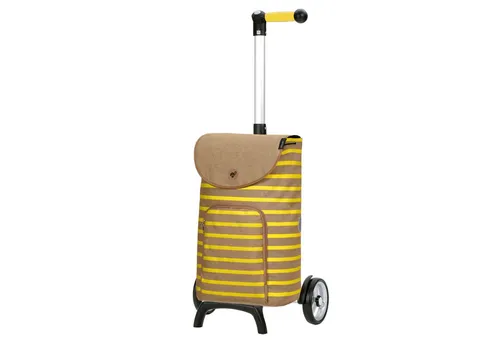 Andersen Einkaufsshopper Unus Fun mit Tasche Eske - Einkaufsshopper mit 3-Wege-System und 40 kg Tragkraft. Leichtes Aluminiumgestell und wasserabweisende Tasche für Komfort und Langlebigkeit. Ideal für den täglichen Gebrauch oder als Fahrradanhänger.