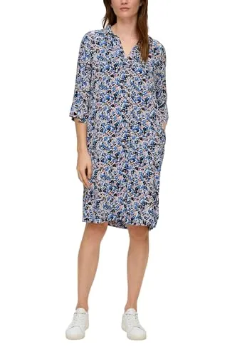 s.Oliver Blusenkleid aus Viskose Navy 36 von s.Oliver