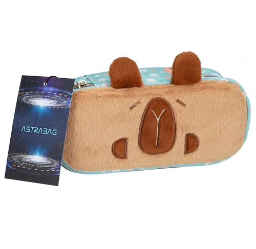Piórnik saszetka owalna 1zamek Fluffy Capy ASTRA 503026027 ASTRA
