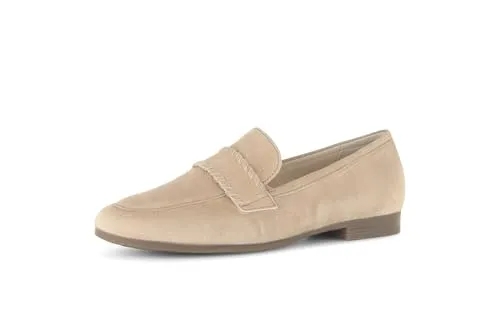 Gabor Damen Slipper mit Komfort-Mehrweite - Elegante Mokassins aus Lackleder, ideal für den Alltag. Mit Soft-Move-Dämpfung und herausnehmbaren Einlegesohlen für optimalen Tragekomfort.