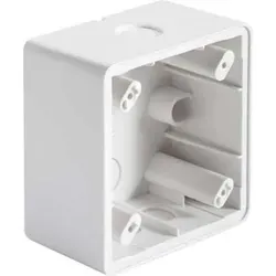 ESYLUX EM10055164 Aufputzdose für Wandmelder - Diverse E - IP 20/IP 44 Aufputzdose mit 3-facher Membran-Leitungseinführung, ideal für Wandmelder der Serien Basic, Standard und Compact.