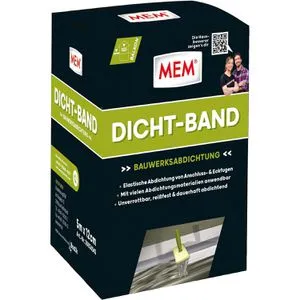 MEM Dichtungsband 30836543, Bauwerksabdichtung, wasserdicht, weiß, 120mm x 5m