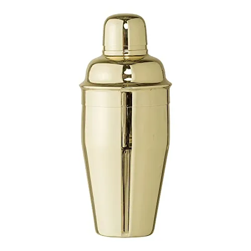 Bloomingville Cocktail-Shaker aus Rostfreiem Edelstahl in der Farbe Gold, Maße: 8,5cm x 8,5cm x 20,5cm, 97306999