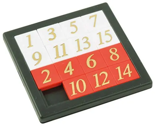 EDUPLAY Schiebe-Puzzle-Spiel, gemischte Farben, 5 Jahre bis 18 Jahre