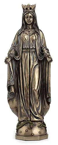 Madonna Figur Triptychon Hausaltar Bronzefarben Antik Stil Sakrale Skulptur Bronzeschicht WU75630A4 Palazzo Exklusiv
