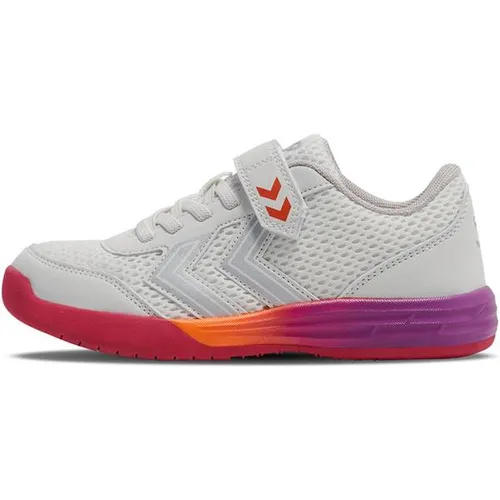 Hummel MULTIPLAY Flex VC JR Schuhe, Weiß/Rosa, Größe 35 von hummel