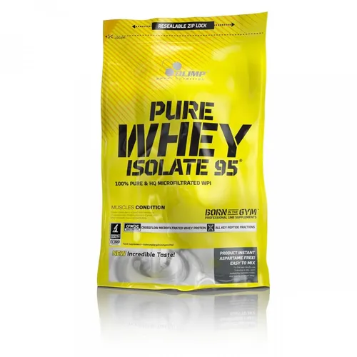 Olimp Pure Whey Isolate 95, 600 g Beutel, Vanille - Protein Shakes & Muskelaufbau, hochwertiges Whey-Isolat für schnellen Muskelaufbau und optimale Regeneration.