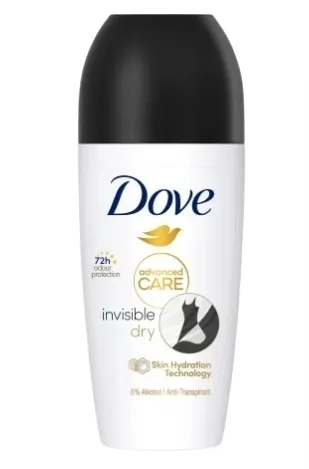 Dove Deo Roller Advanced Invisible Dry 50ml