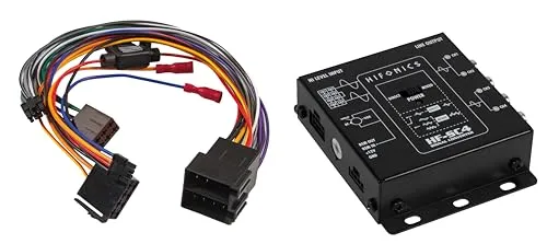 Hifonics HF-SC4-ISO - 4-Kanal High To Low Level Konverter mit Summen-Funktion - Audio & Video Adapter mit automatischer Einschaltfunktion und EPS plug & play Anschluss für einfache Integration in Neufahrzeuge.