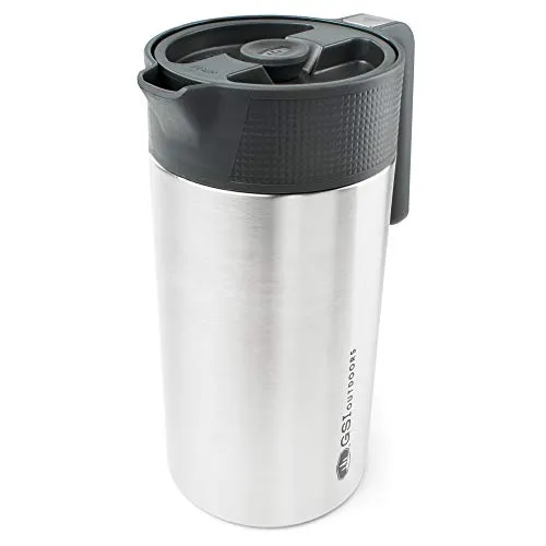 GSI Outdoors Glacier Stainless Kaffeemaschine, Silber, 976 ml