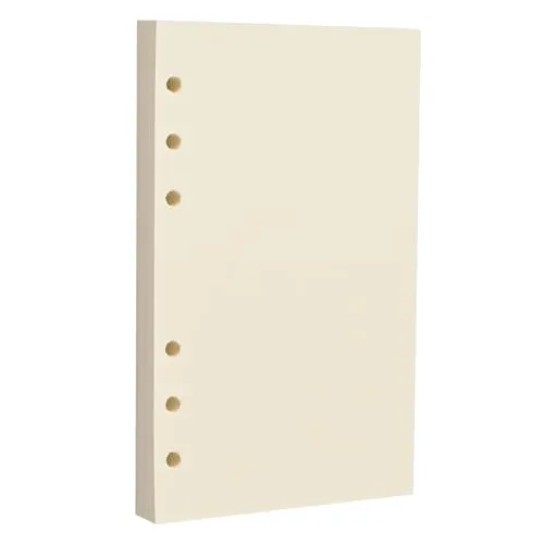 A6 6-Loch Blanko Loseblatt Papier Beige