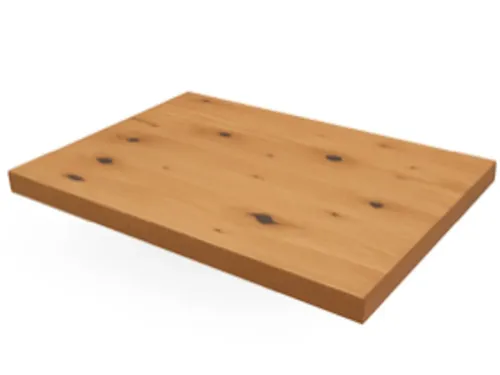Tischplatte aus Eiche Rustikal Massivholz 200 x 100 cm - Massive Tischplatte aus hochwertiger Eiche, geölt für eine natürliche Optik. Ideal für individuelle Möbelgestaltungen und langlebige Nutzung.