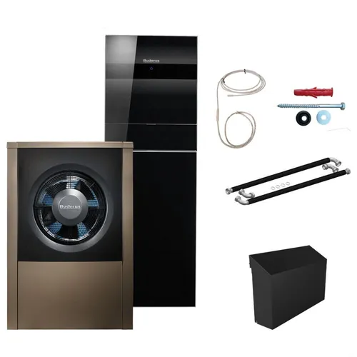 Buderus Luft Wärmepumpe Logatherm WLW196i.2-11 ARTP120 Logaplus M mit Zubehör