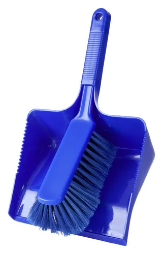 Haug Kehrgarnitur Kunststoff blau weiche Borsten Besen Handbesen Kehrschaufel