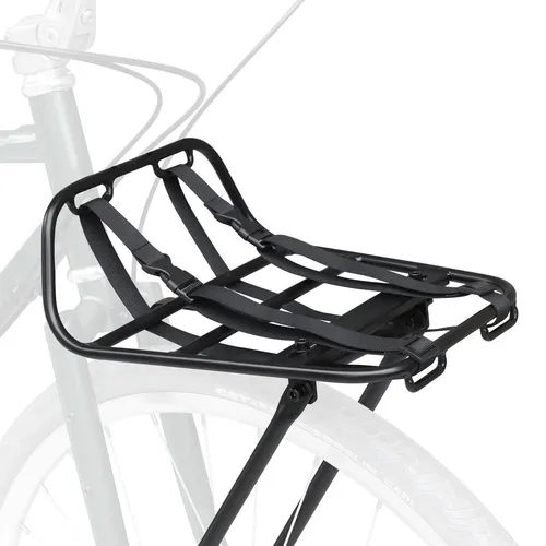 ZUKKA Fahrrad Gepäckträger vorne Aluminium Schwarz – 15kg belastbar, höhenverstellbar