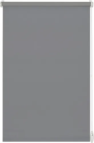 GARDINIA Easyfix Rollo Uni, Steingrau 90 x 210 cm - Seitenzug- & Springrollos, blickdicht und lichtdurchlässig, montagefreundlich ohne Bohren, ideal für Fensterflügel von 3 bis 25 mm Dicke, inklusive aller Teile.