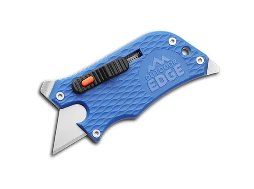 Outdoor Edge SlideWinder Blue Messer Paketöffner Mini Cutter Teppichmesser