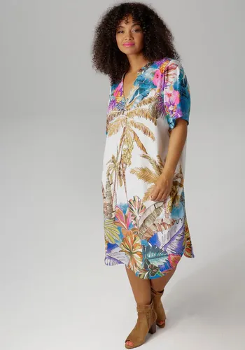 Blusenkleid ANISTON PLUS, Damen, Gr. 48, bunt von Aniston