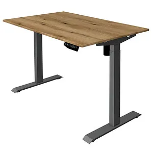 Kerkmann Move 1 elektrisch höhenverstellbarer Schreibtisch - Kinderschreibtische - Flexibel im Sitzen und Stehen arbeiten mit einer elektrischen Höhenverstellung von 74,0 bis 123,0 cm für mehr Ergonomie und Komfort.