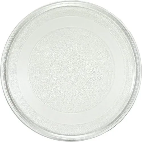 Produktbild Universal Mikrowellenteller 24,5 cm | Drehteller für Mikrowelle | Glasteller | Ersatz Glasplatte für Mikrowellen | Universalteller | Glasdrehteller