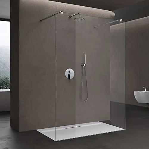 doporro Duschwand 150x200 cm aus Echtglas