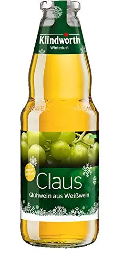 Klindworth Claus Glühwein aus Weißwein - 1x Winterlust Glühwein 1L (9,8% Vol) inkl. Pfand MEHRWEG- [Enthält Sulfite]