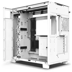 NZXT H9 Elite Dual-Chamber ATX Mid-Tower PC Gaming-Gehäuse - 3 x 120mm RGB Duo-Lüfter, nahtlose Glasfront und optimierter Airflow für maximale Kühlung und Leistung