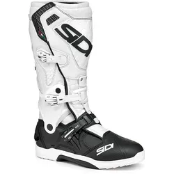 Sidi Crossair Stiefel - Schwarz/Weiß - 46 EU - Motorradstiefel mit innovativem HYPER EXTENSION SYSTEM und leichtem Design für maximales Fahrvergnügen und Sicherheit. Ideal für MX, Hard Enduro und Superenduro.