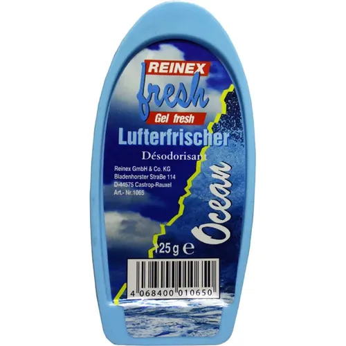 Duftspender Reinex Gel Lufterfrischer 125 g Ocean angenehmer und beruhigender Raumduft 1065