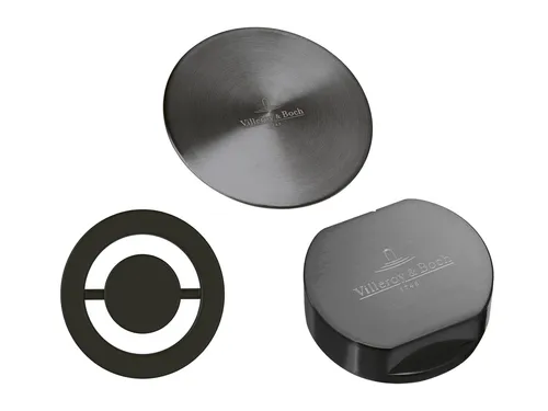 Villeroy & Boch 96242005 Zubehörset Anthracite - Zubehör - Küchenspülen, elegantes Anthracite-Set mit Ventilabdeckung und Abdeckkappen für ein stilvolles Küchendesign.