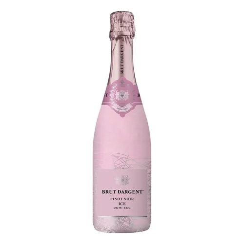 Brut Dargent Pinot Noir Rosé Ice - 6 Flaschen, 11,0 % vol - Weine - Erfrischender und cremiger ICE Rosé, ideal als Aperitif oder zu Krustentieren, perfekt zu Black Tiger Garnelen und frischer Pasta.