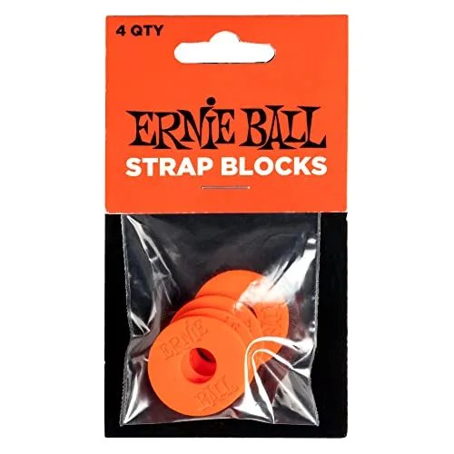 Ernie Ball Strap Blocks, 4 Stück - dunkelorange in orange von Ernie Ball