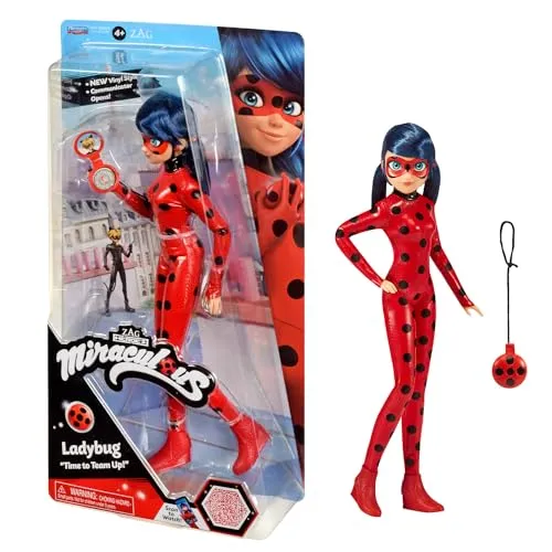 Bandai Miraculous Puppe Ladybug, ca. 26cm (P50028) - Puppen – Die zauberhafte Ladybug-Puppe mit 26cm Höhe, ideal für Fans und kreative Rollenspiele.
