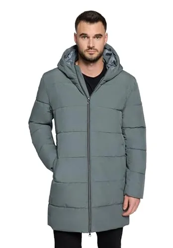 VOICE leichte Winterjacke Herren mit Kapuze – Wasserabweisend, Warmes Innenfutter, XL, Salvia