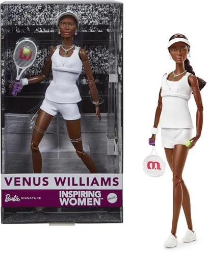 Barbie Inspiring Woman - Venus Williams, Puppe - Spielzeug: Inspirierende Barbie-Puppe von Venus Williams, fördert Selbstbewusstsein und Sportlichkeit bei Kindern ab 6 Jahren.