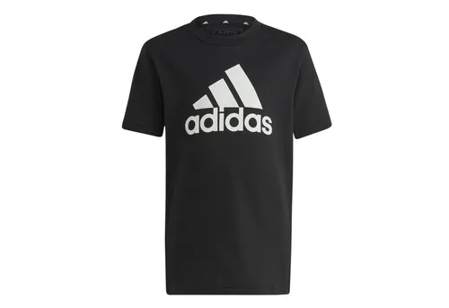 adidas Kinder T-Shirt Essentials Logo Tee - Rundhalsshirts mit großem Logo für einen verspielten Look. Aus weichem Baumwolljersey für optimale Bewegungsfreiheit und nachhaltigen Baumwollanbau.