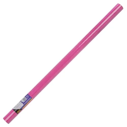 Idena 417508 - Papiertischdecke Rolle 100 cm x 10 m, Tischtuchpapier in Pink, abwischbare Tischdecke für Bierzeltgarnitur, Partys und Geburtstage