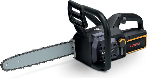 Mowox® ECS 3540 Li Akku-Kettensäge, mit automatischer Kettenschmierung, Schnittgeschwindigkeit von 9 m/s, Leerlaufdrehzahl 5000 U/min, Schnittlänge 35 cm