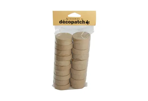 CLAIREFONTAINE Bastelnaturmaterial Clairefontaine Boxen klein rund 10St
