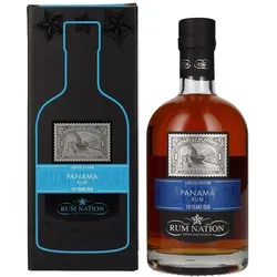 Rum Nation 10 Jahre Panama - Limitierte Fassabfüllung - Rum, 10 Jahre gereift in Eichenfässern, mit süßen Noten von Karamell, Vanille und Bananen - ein Genuss für Rumliebhaber.