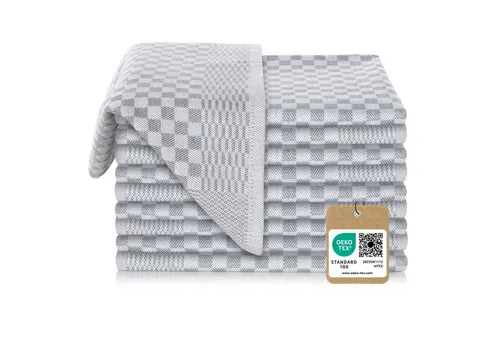 Vaily Geschirrtuch Premium Geschirrtücher aus 100% Baumwolle super Saugstark, (10er Pack)