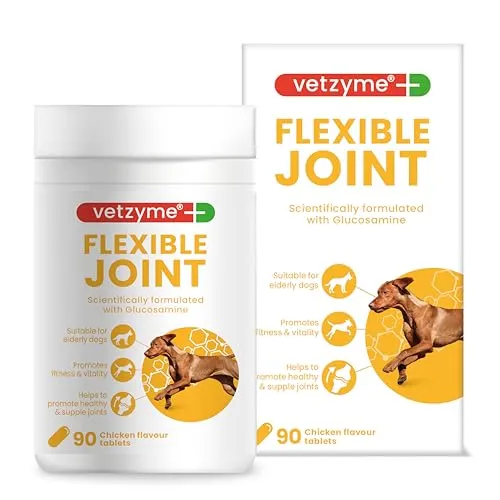 Vetzyme 22731/3157 Flexible Gelenke fÃ1/4r Hunde Tabletten (Pot-GrÃße: 90 Tabletten), einen Artikel